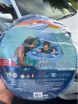 BRAND NEW baby Spring Float with Sun Canopy