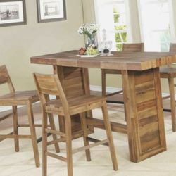 New 5 pc bar table set