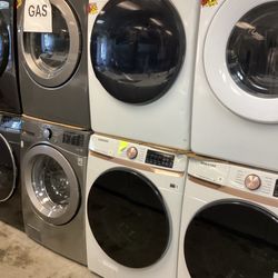 Samsung new washer 5.0 cu ft and used dryer gas