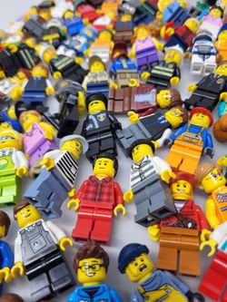 Lego City Minifigures Firefighters Police Construction Worker Kid Pilot Farmer Robber
