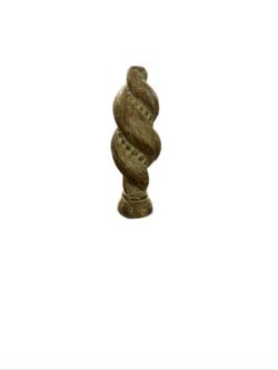Vintage Brass Spiral Finial ~ 3.5 inches height