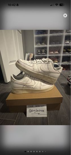 Nike Air Force 1 Low .SWOOSH Dirty Triple White