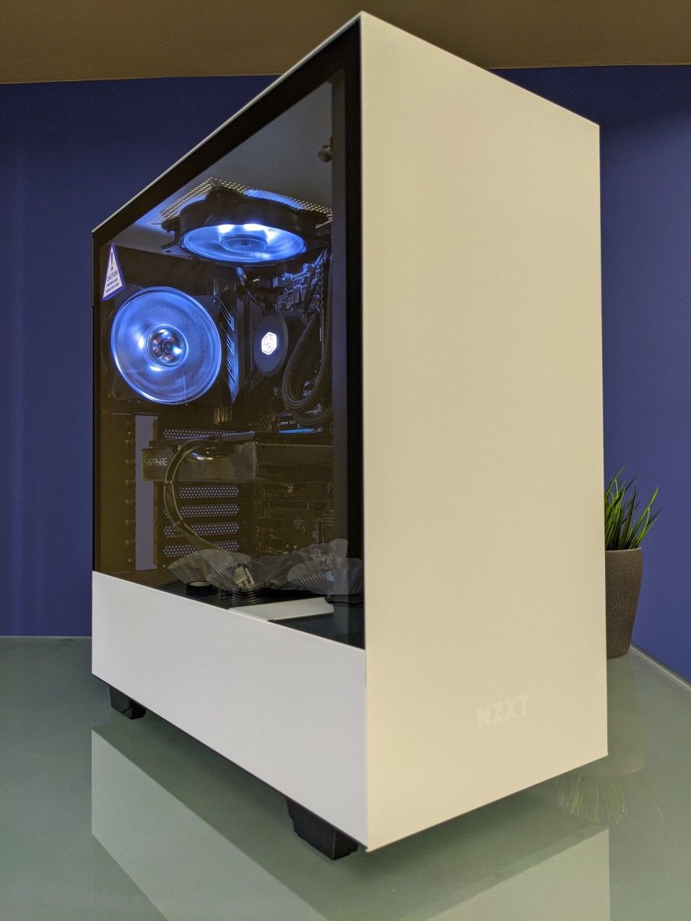 NEW Liquid Cooled Intel i7-9700K 16GB RAM Radeon Streaming Gaming PC