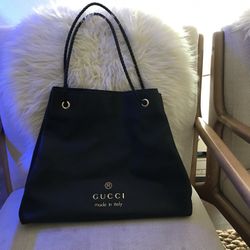 Gucci Black Leather Bag