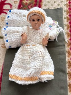 Baby Jesus Doll with Crochet Outfit