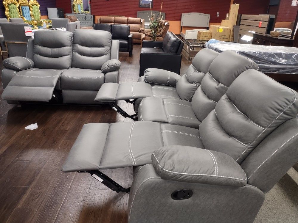 New Recliner Sofa And Loveseat Both