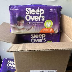 sleep over pull ups xl 8 dollars the bag