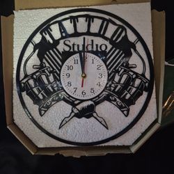 Tattoo Studio Clock