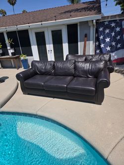 Leather Sofa & Love Seat