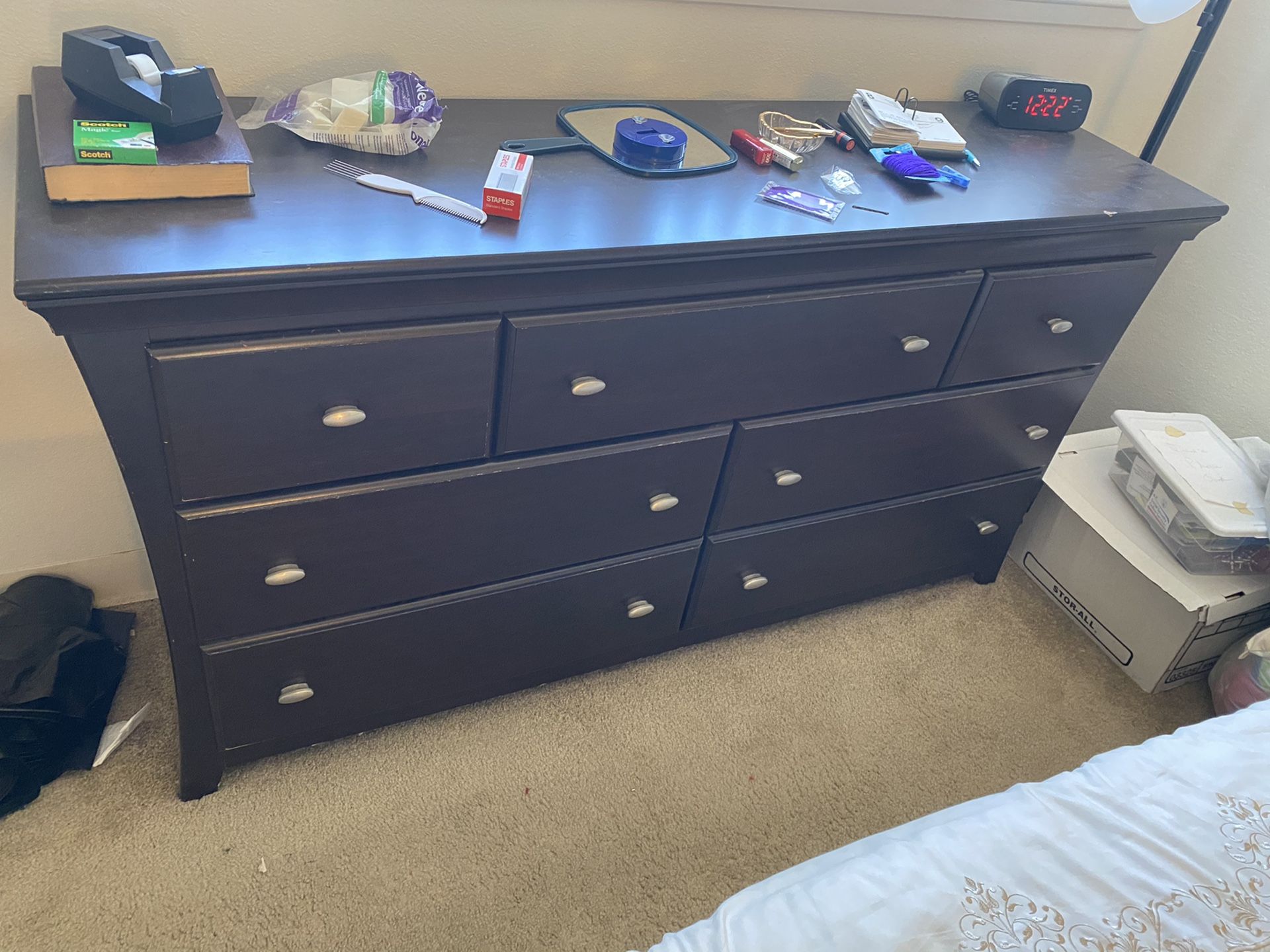 FREE Dark Wood Dresser