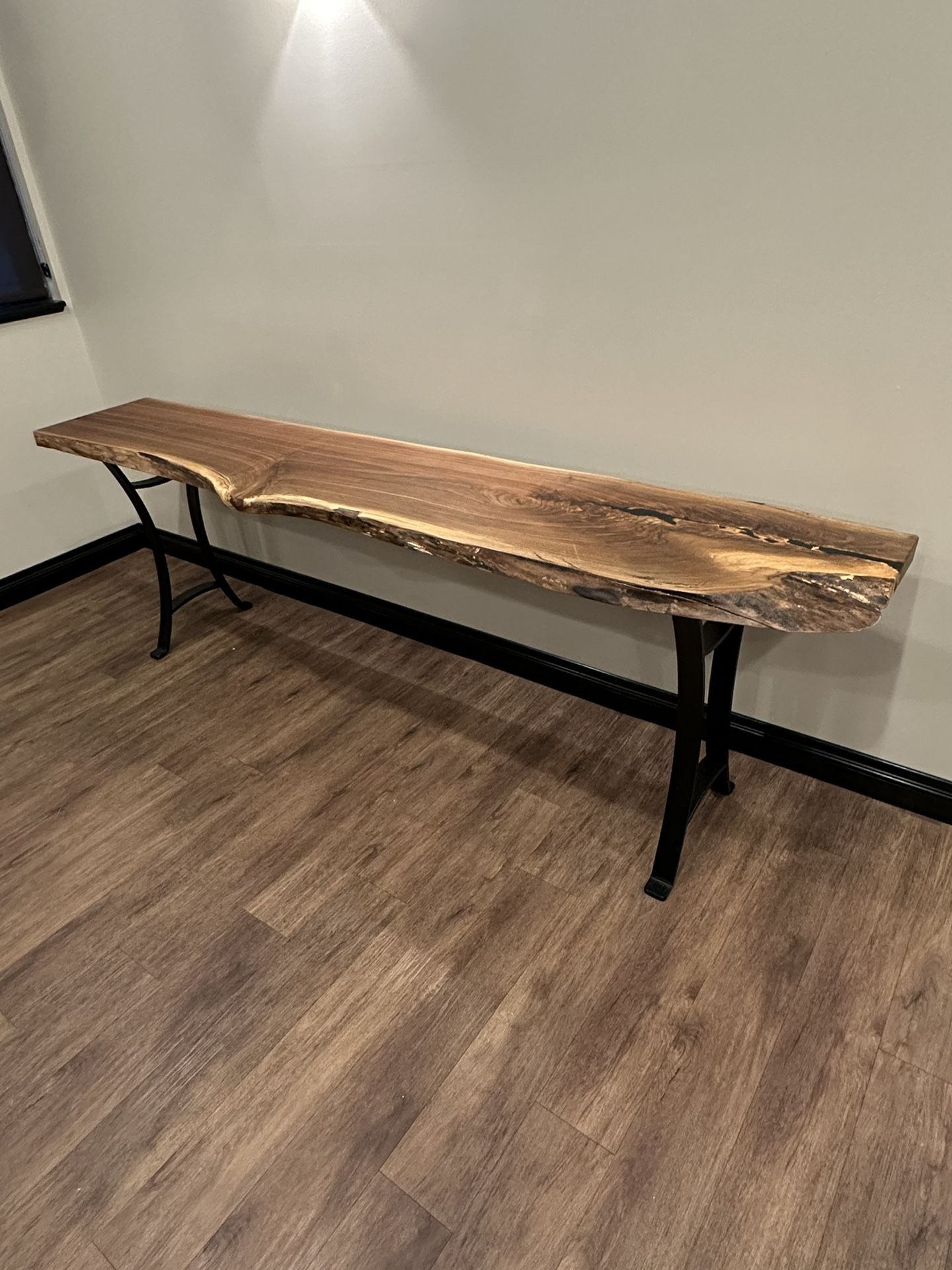 Live Edge Walnut Sofa Table