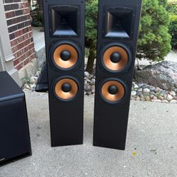 Klipsch RF3 Black (2 Speakers) Subwoofer Velodyne CT Series 