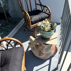 Terracotta Fish Planter/Plant Stand/Patio Table