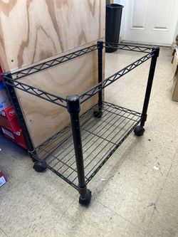 metal tier file organizer cart