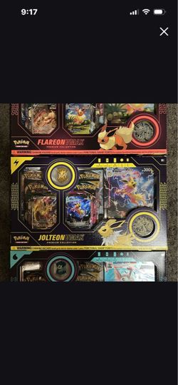 Vmax premium collection boxes vaporeon jolteon flareon