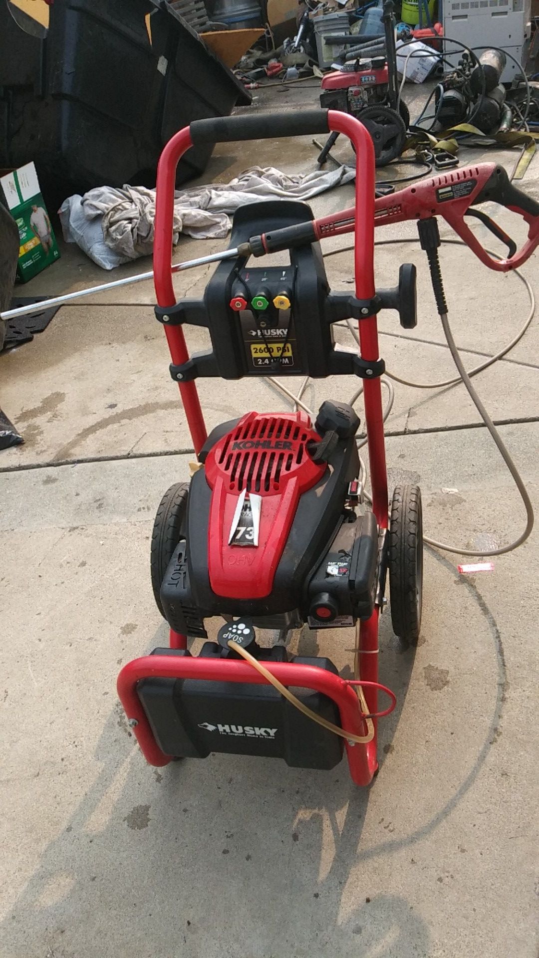Kohler Courage xt-7 husky pressure washer