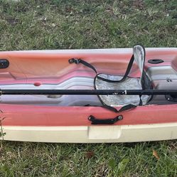 10’ Pelican Fishing Kayak With Paddle.   