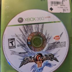 SoulCalibur 4 For Xbox 360 Disc And Blank Case