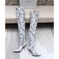 🔥😍 Balenciaga Money Thigh High Boots💰