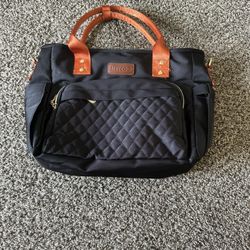 Lunch Bag Lunch Box Women - Leakproof Insulated Lunch Cooler Bag for Women - Large Lunch Tote Bags Adults, Black Orange