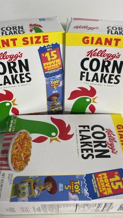 3 Boxes of Kelloggs Corn Flakes Giant Size of 24 OZ / UNOPENED BOXES