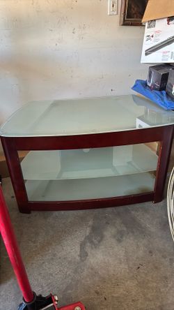 Glass/Wood TV STAND