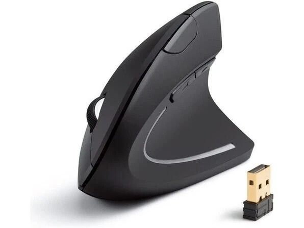 Anker 2.4G Wireless Vertical Ergonomic Optical Mouse (A7852M) β With USB Dongle