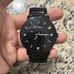 Bulova Futuro Modern Black IP Watch 