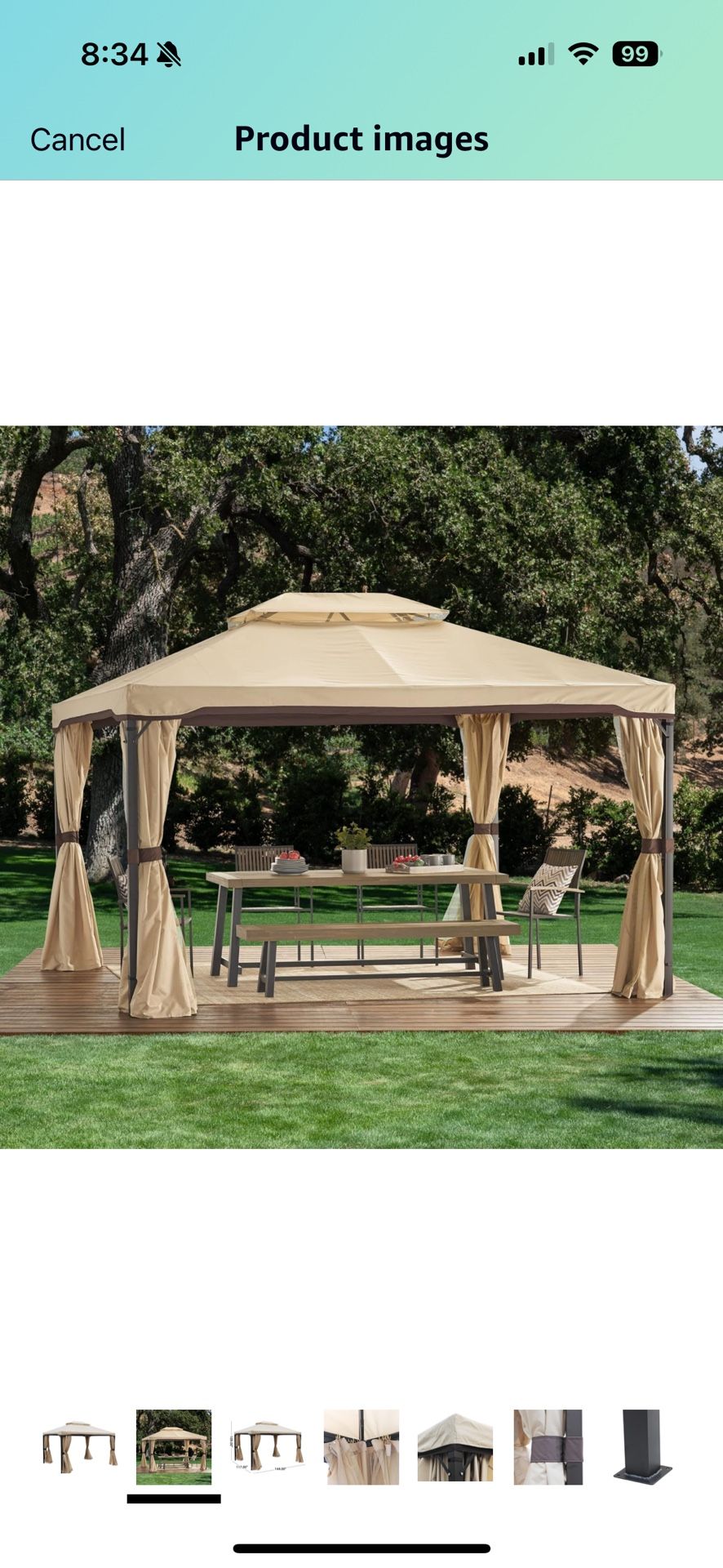 Beige Gazebo