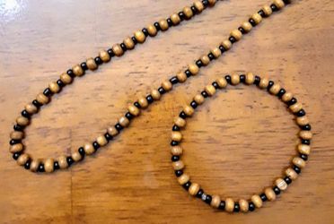 African Bead Bracelet and Necklace Set