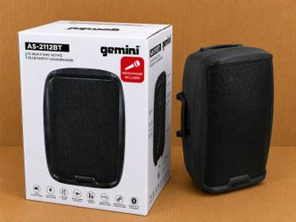 Powered Bluetooth Speaker USB SD Mp3 FM Radio 1500 Watts Wired Microphone PA Karaoke DJ System Gemini AS-2112BT 🚨 Payment Options Available 🚨 No Cre