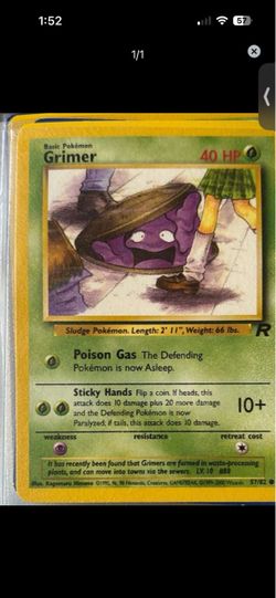 Grimer Pokémon Card Team Rocket 57/82