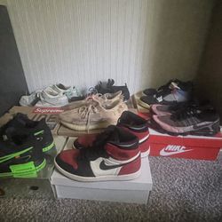 Shoe Lot , Off Whites, Jordans, Nike, Yeezy All Size 13-14 4000$ Lot