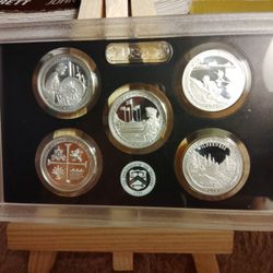 2019 .999 Pure Silver 5 Pc. Proof Set/31.7 Grams