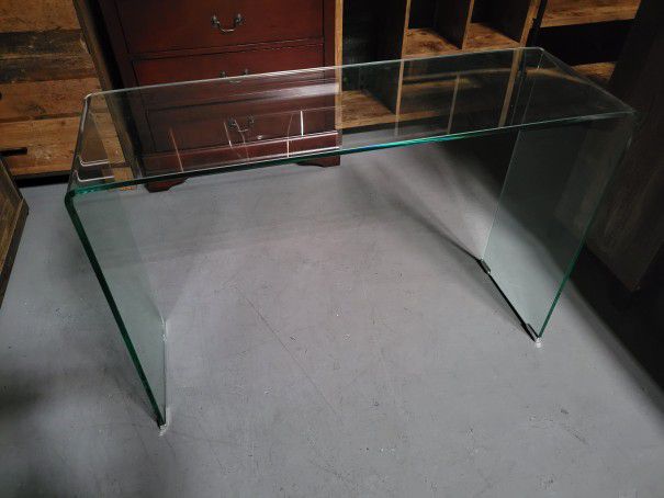 Tempered Glass Hallway Table 