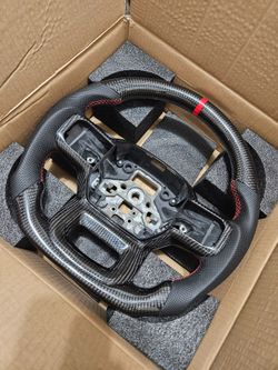 BRAND NEW 2021-2026 FORD F150 RAPTOR Real Carbon Fiber Steering Wheel