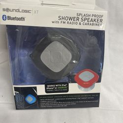 SHOWER SPAKER
WITH FM RADIO WORKS WITH IPAD, IPhone or Android