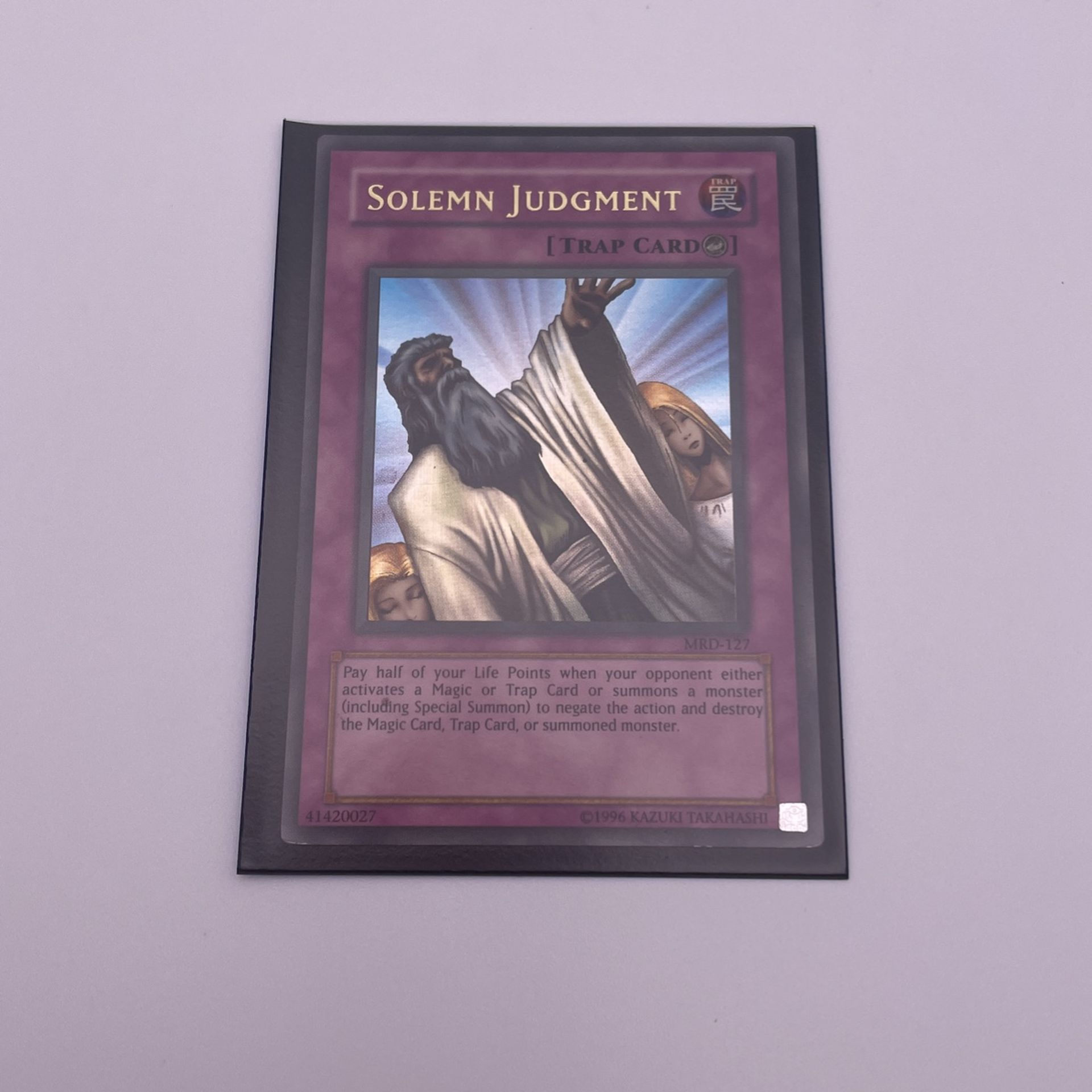 Solemn Judgment Yu-Gi-Oh Card