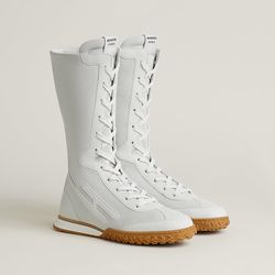 Hermes Leather Lace Up Sneaker