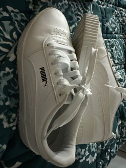 Puma White Low-Top Sneakers