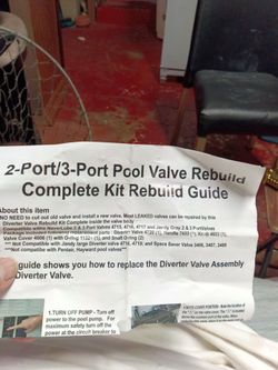 2 port/3port pool rebuild kit