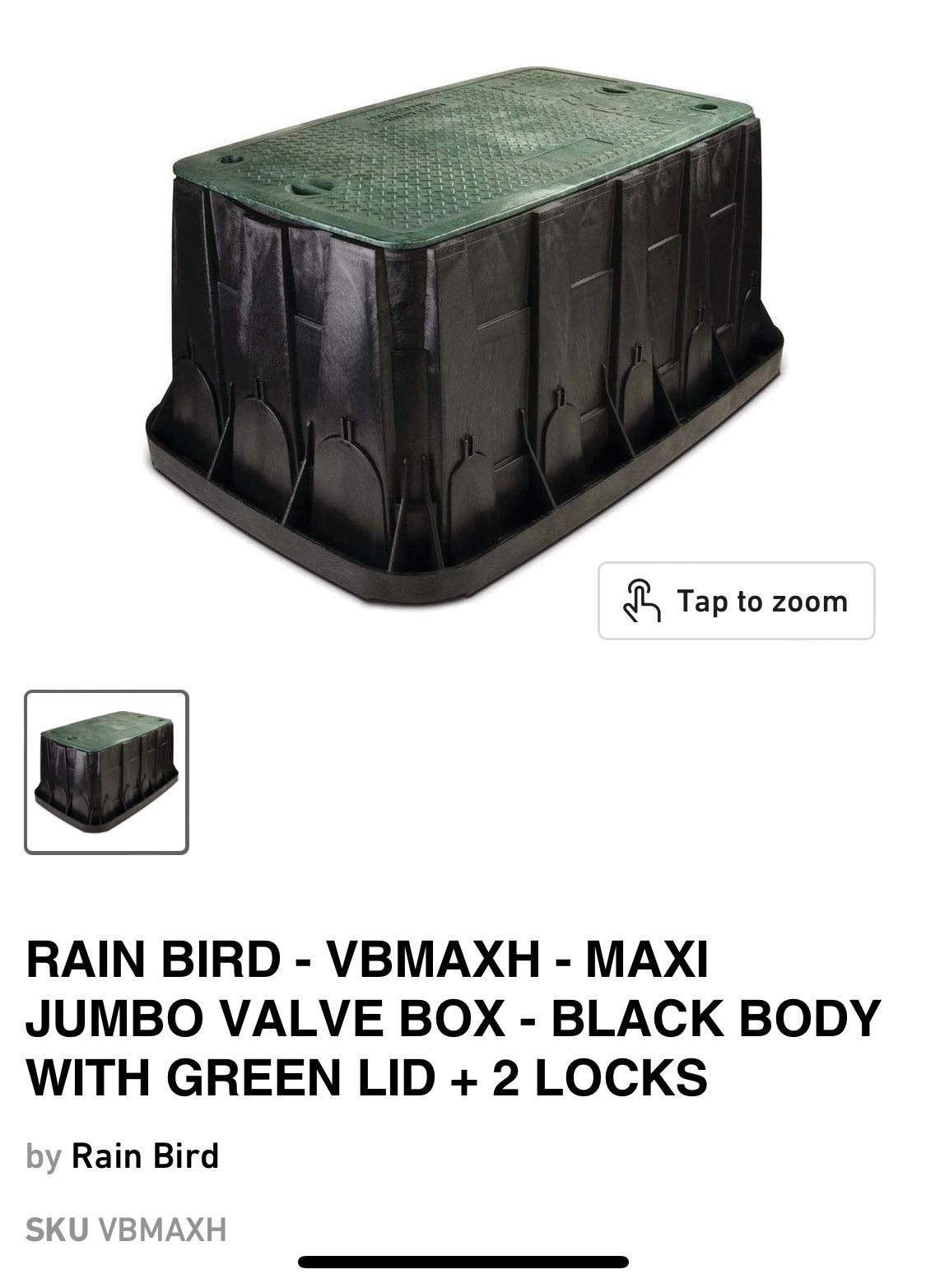 Maxi Jumbo Rain Bird Valve Box