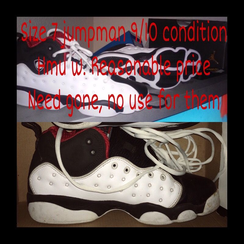 Jumpman Red White Black Jordan's