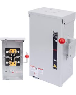 100A Generator Transfer Switch, 24000W Universal Double Throw Safety Switch, 120/240V