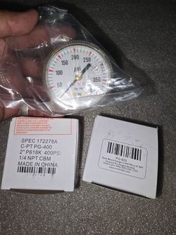 Back mount Gauge 0-400 psi