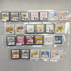 Nintendo Ds And 3ds Games