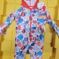 1 Piece Rashguard Swim Suit Infant 12-18 Months 