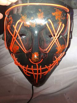 LED Light-Up Halloween Purge Mask