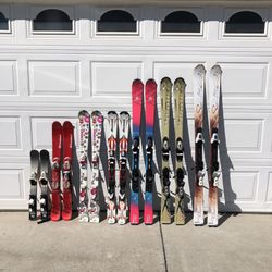 Skis - Rossignol, Salomon, Volkl, ECO, 107-154cm Priced $90-$175