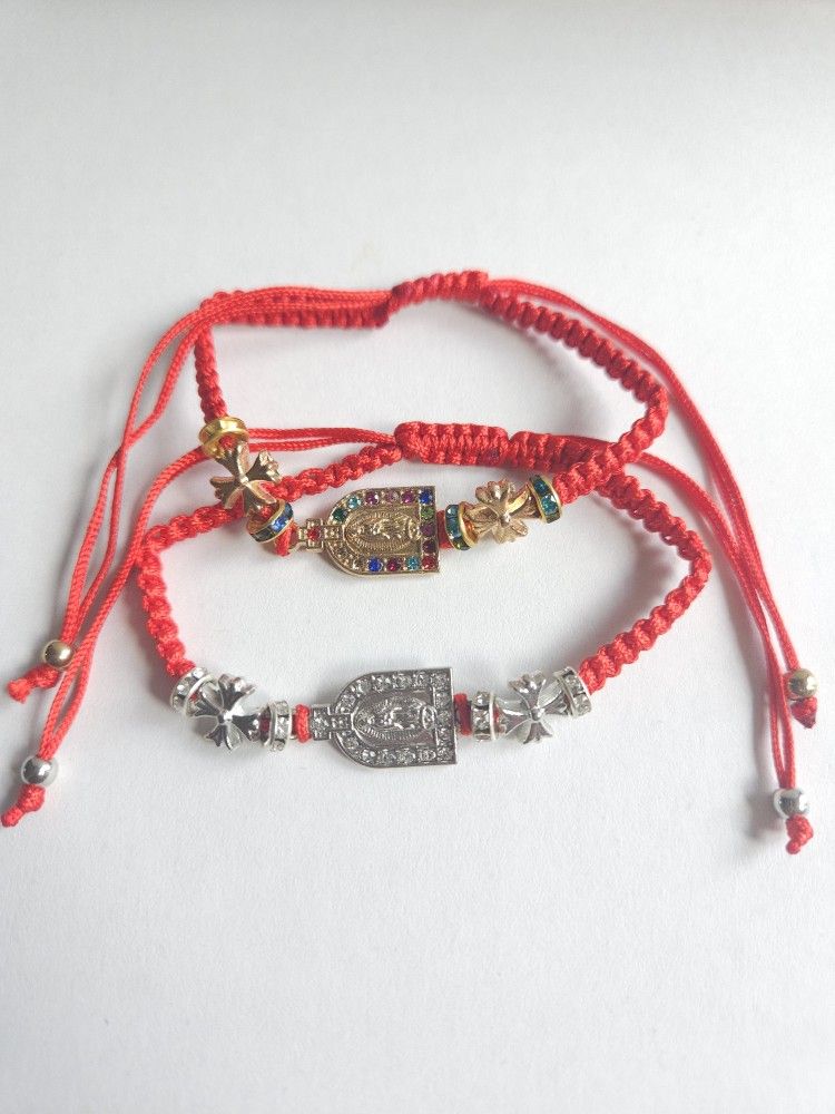 Virgen De Guadalupe Pulseras Adjustable Bracelets